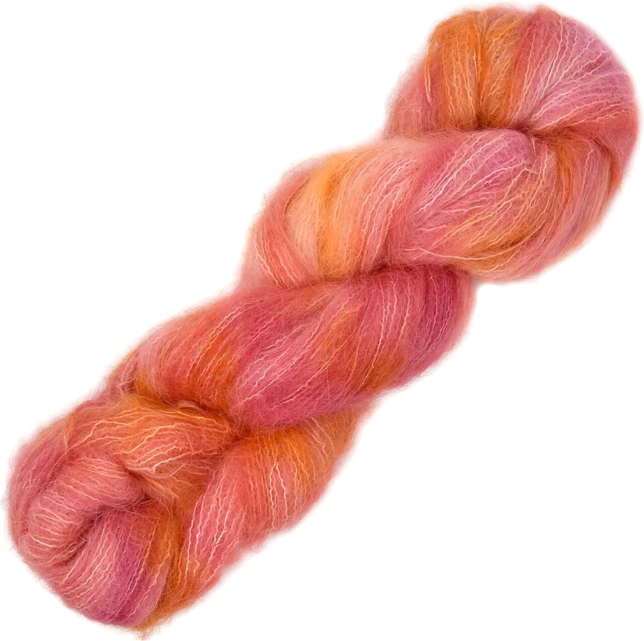 Suri Sensation Brushed Suri Alpaca: Super-Soft Lace Weight Yarn for Knit and Crochet, Non-Itchy, Pacific Northwest Hand Dyed.